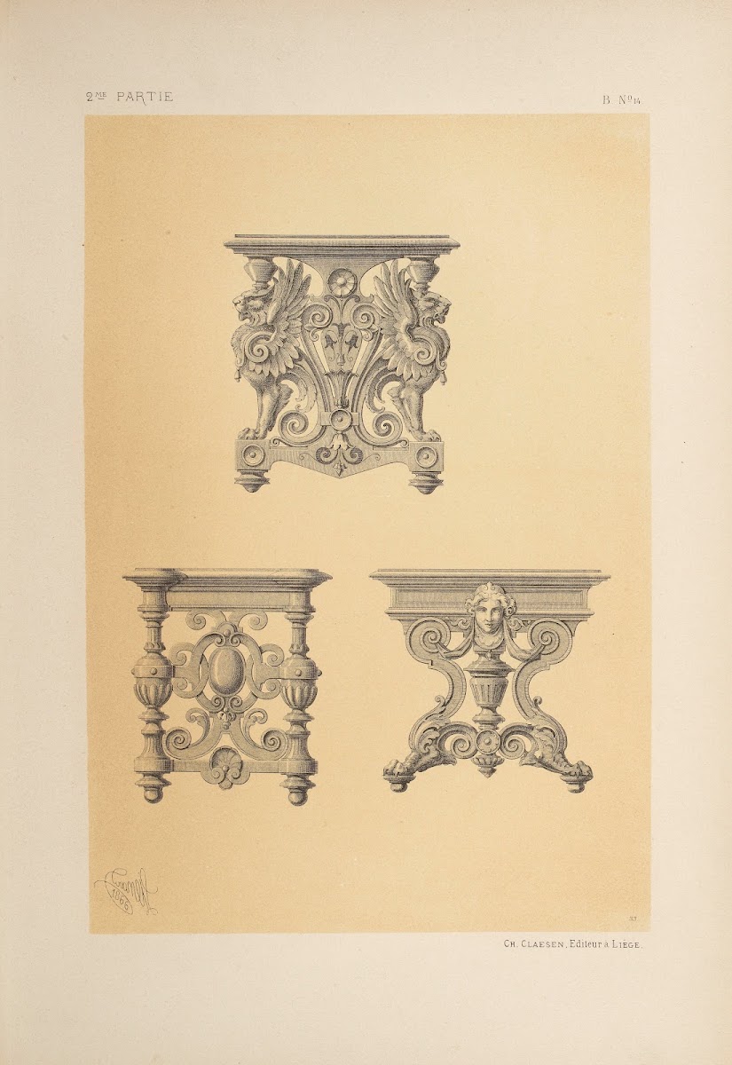 Pieds De Table 1866