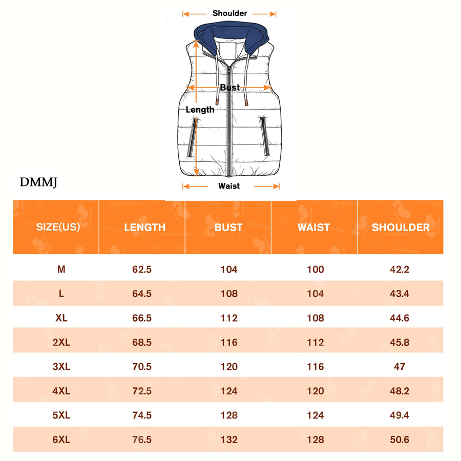 AOP hooded down vest 1