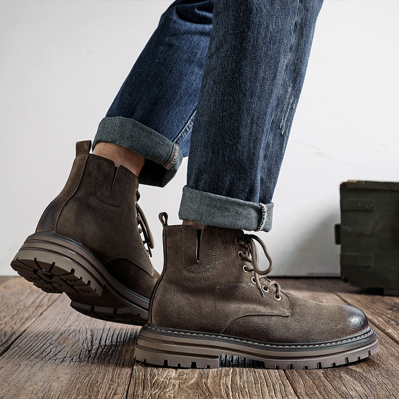 Men's Chelsea Boots, mid-height shaft, pigskin leather