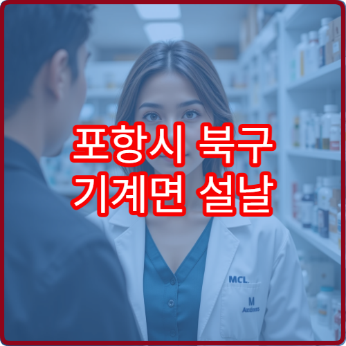 포항시 북구 기계면 설날 연휴 당번약국 및 휴일 운영 약국 안내