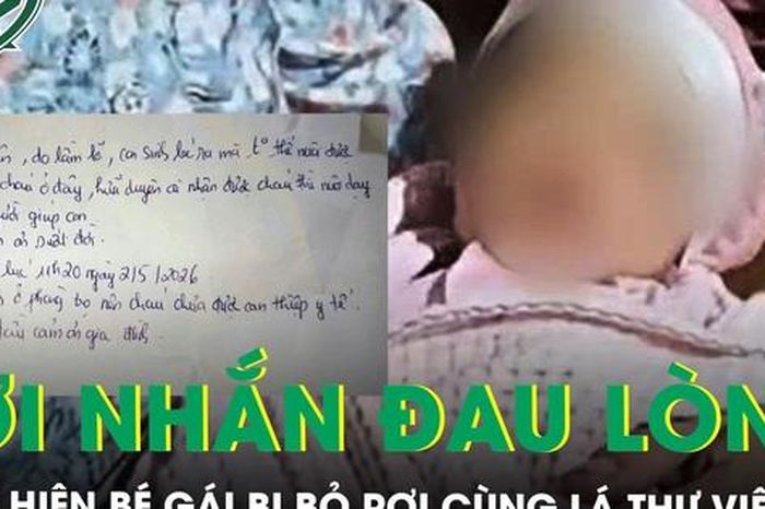 Phát hiện bé gái bị bỏ rơi cùng lá thư viết vội với lời nhắn 'con là sinh viên, lỡ dại không thể nuôi cháu' - Báo Sức Khỏe &amp; Đời Sống