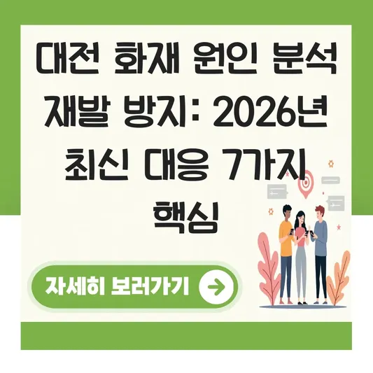 대전 화재 원인 분석 재발 방지