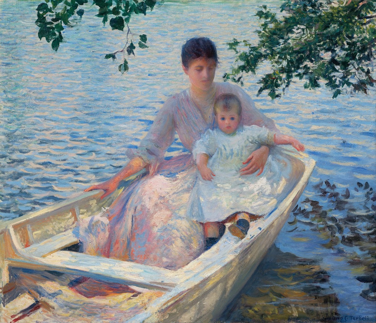 Mother and Child in a Boat 1892