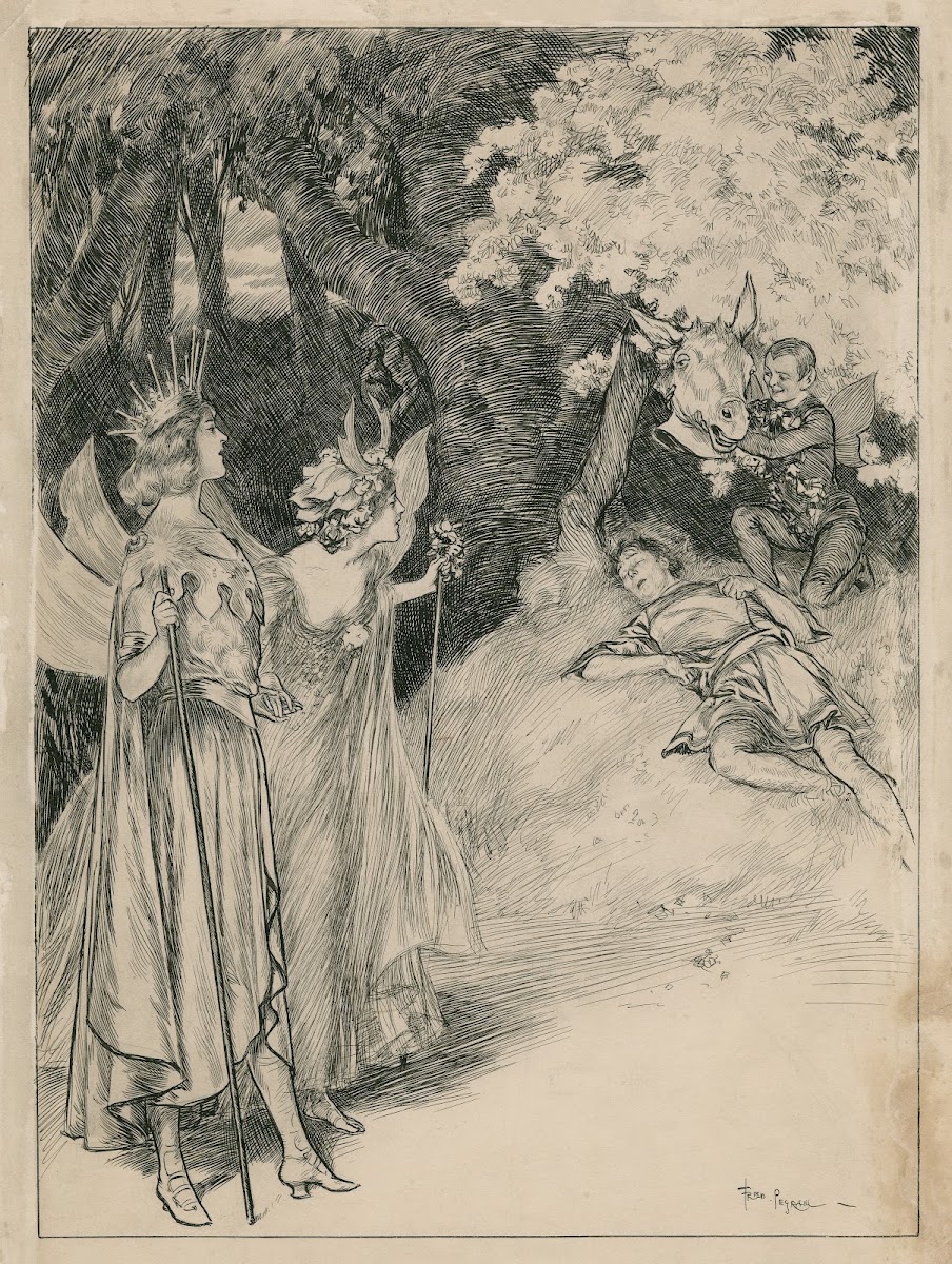 Scenes from A midsummer nights dream at Her Majestys Theatre 1900