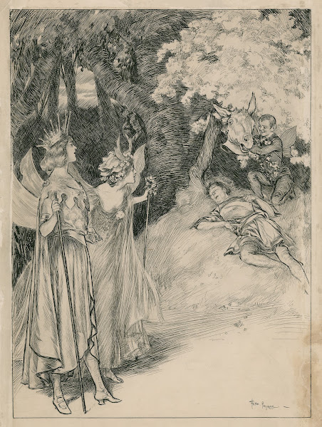 Scenes from A midsummer nights dream at Her Majestys Theatre 1900