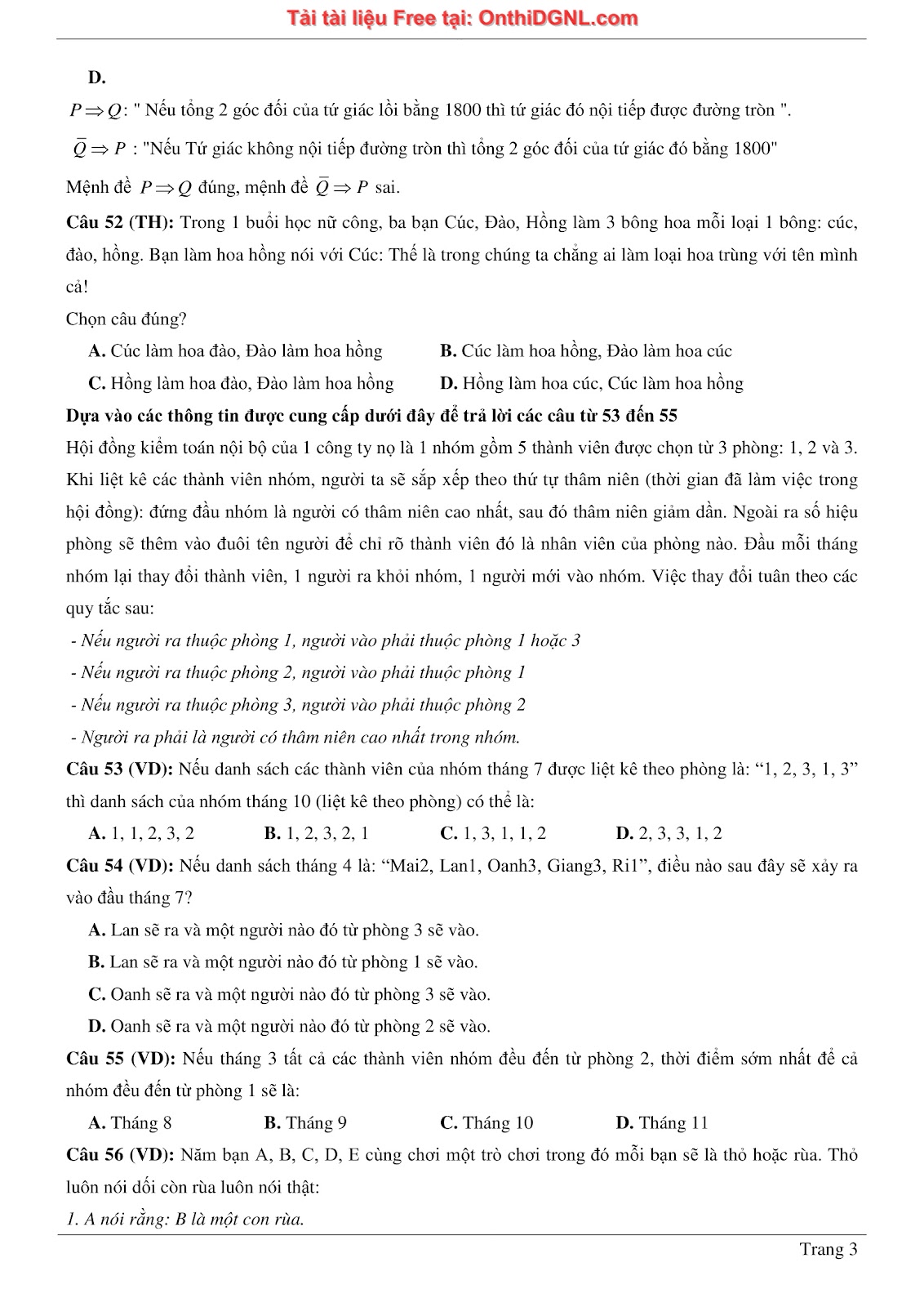 900 bài tập môn Toán - Ôn thi ĐGNL ĐHQG TP HCM Phần 8