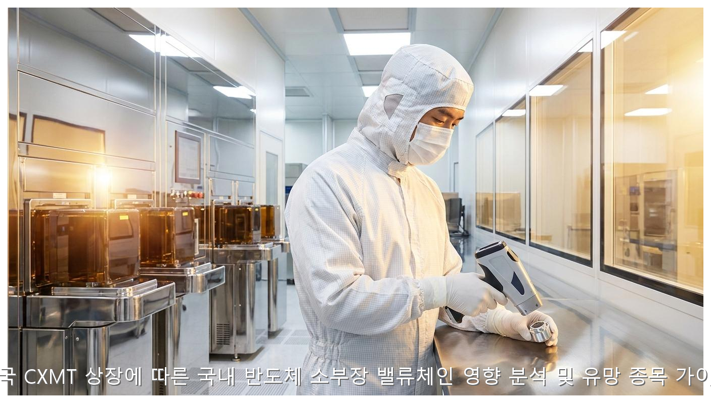 중국 CXMT 상장에 따른 국내 반도체 소부장 밸류체인 영향 분석 및 유망 종목 가이드 핵심 안내 및 분석 인포그래픽 (4)