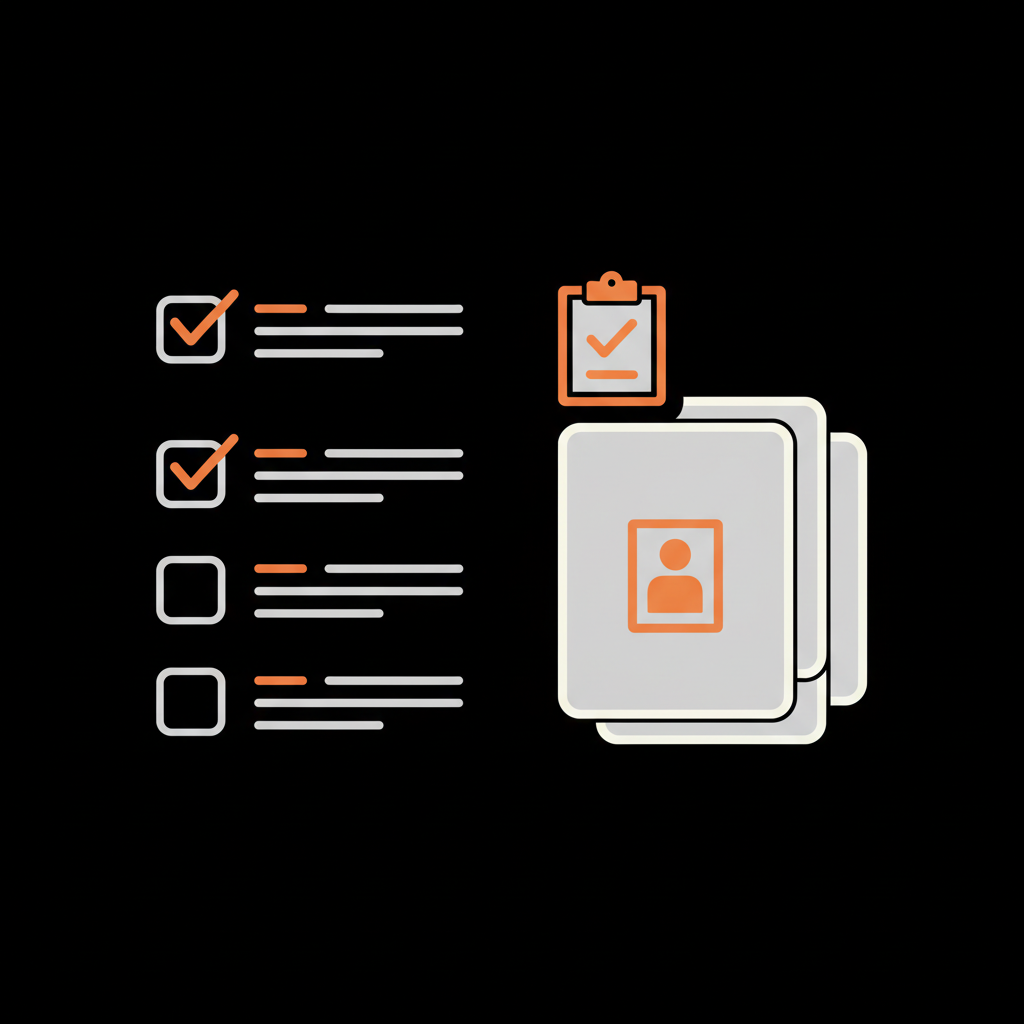 Are Wikipedia pages free to create — minimal 2D vector infographic showing a checklist with highlighted items and a stack of article cards on a black background using Social Success Hub brand colors.