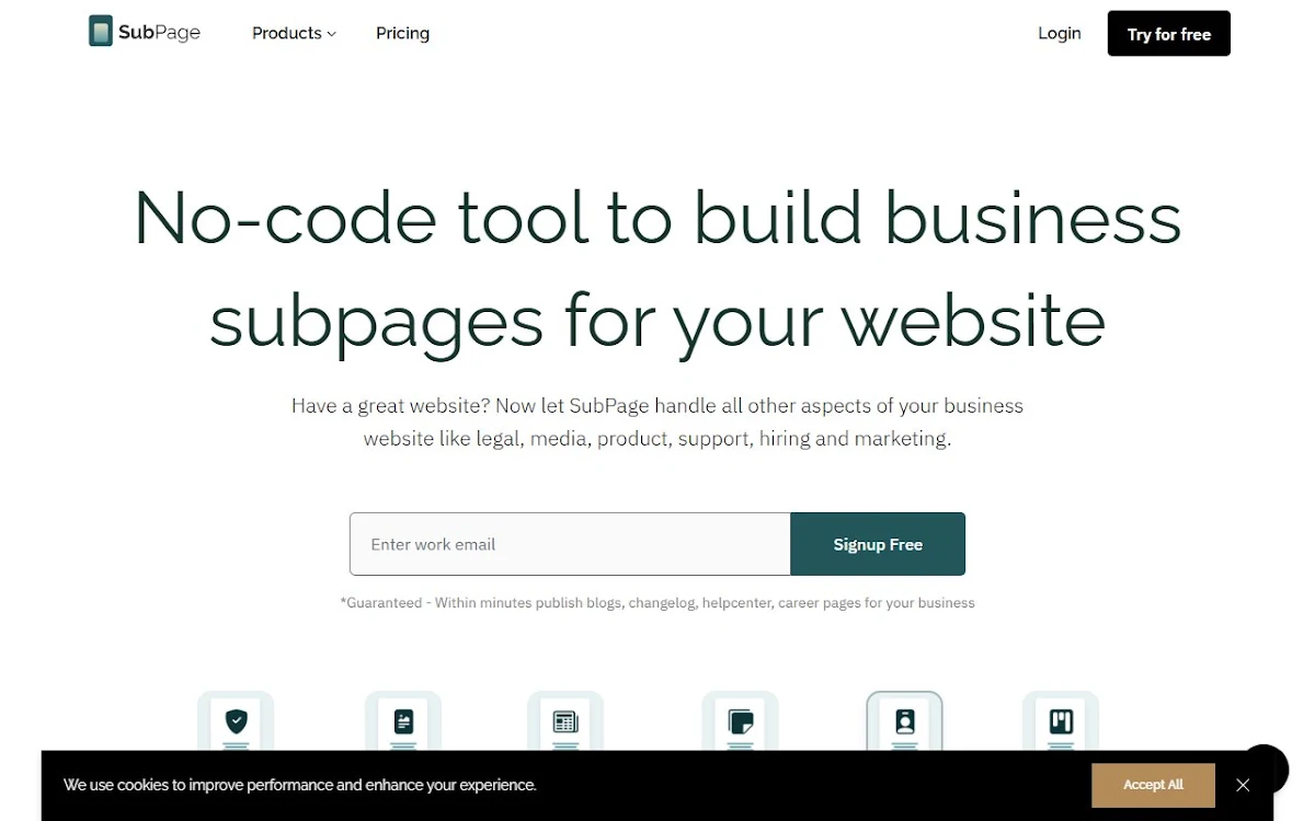 Captura de SubPage