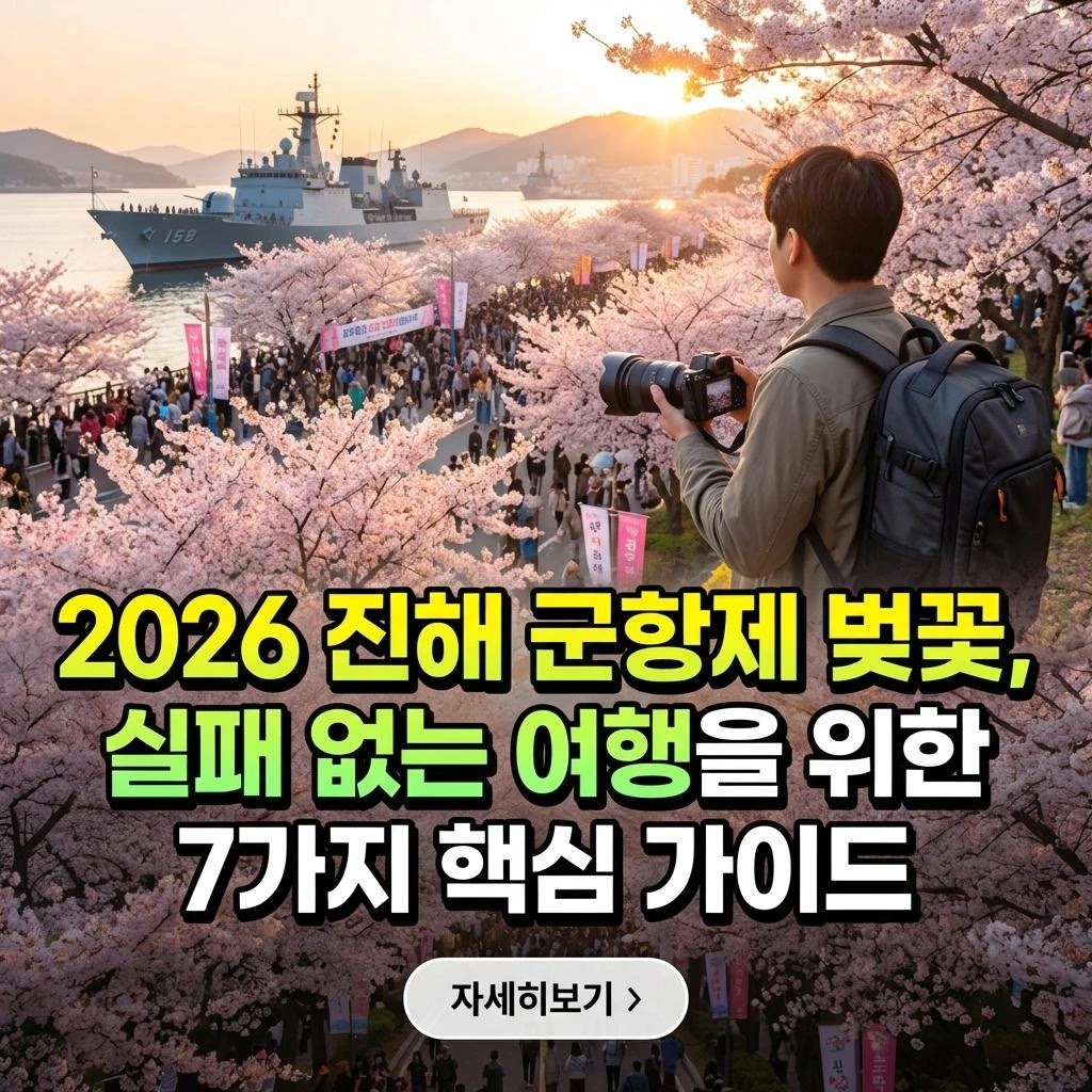 2026 진해 군항제 벚꽃, 실패 없는 여행을 위한 7가지 핵심 가이드