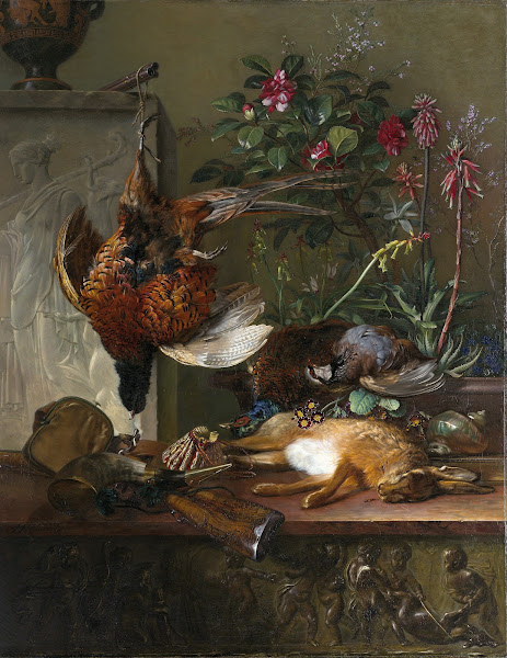 Still Life with Game and a Greek Stele 1818