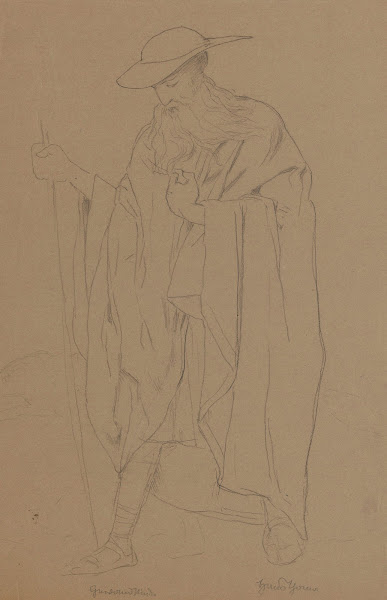 Study of the costume of Wotan as the Wanderer 1896