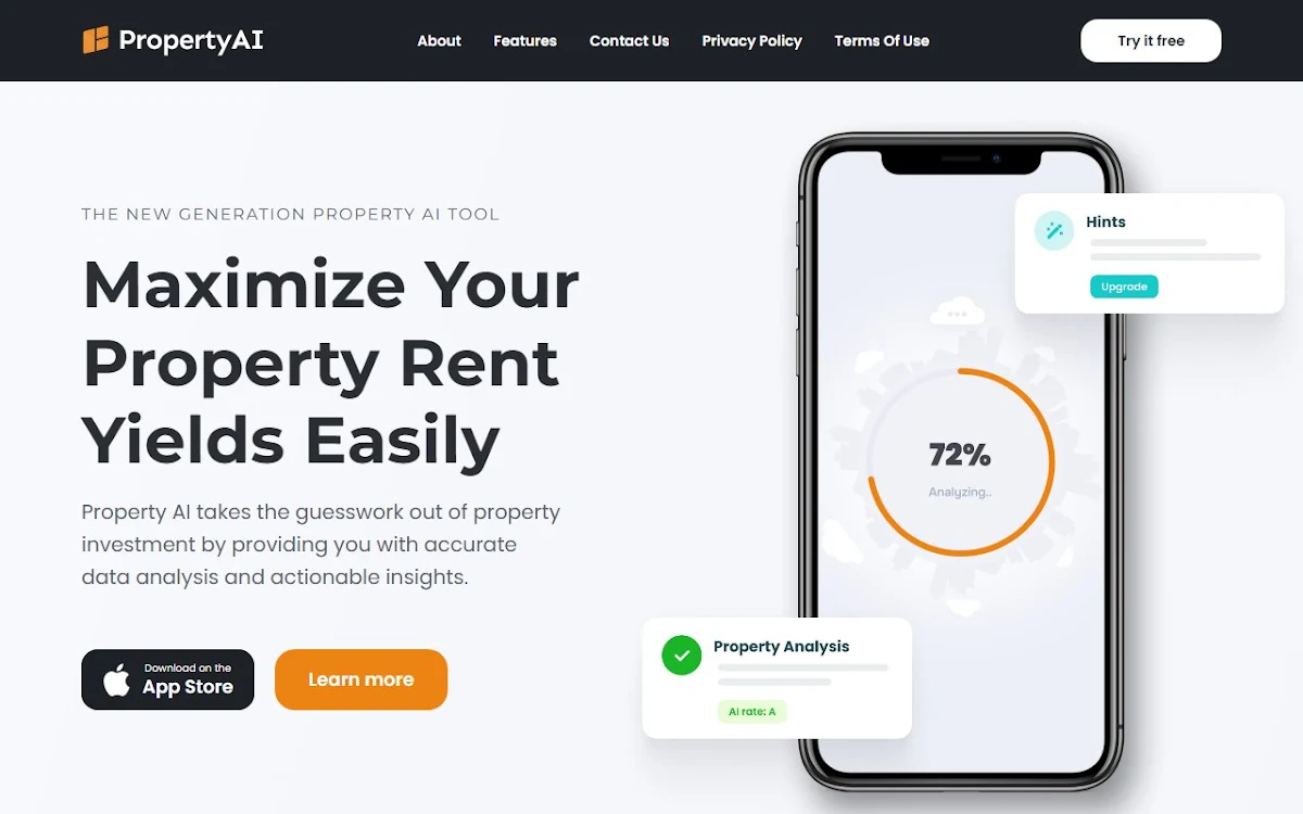 Captura de Property AI - Maximize Rental Yield