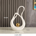 Light Luxury Decoration Hiasan Putih Ringkas