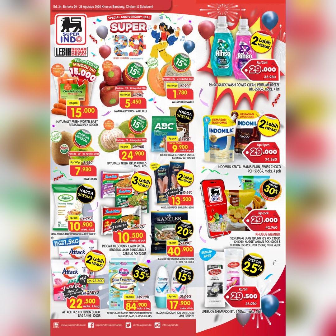 Katalog Super Hemat Bandung, Sukabumi, Cirebon