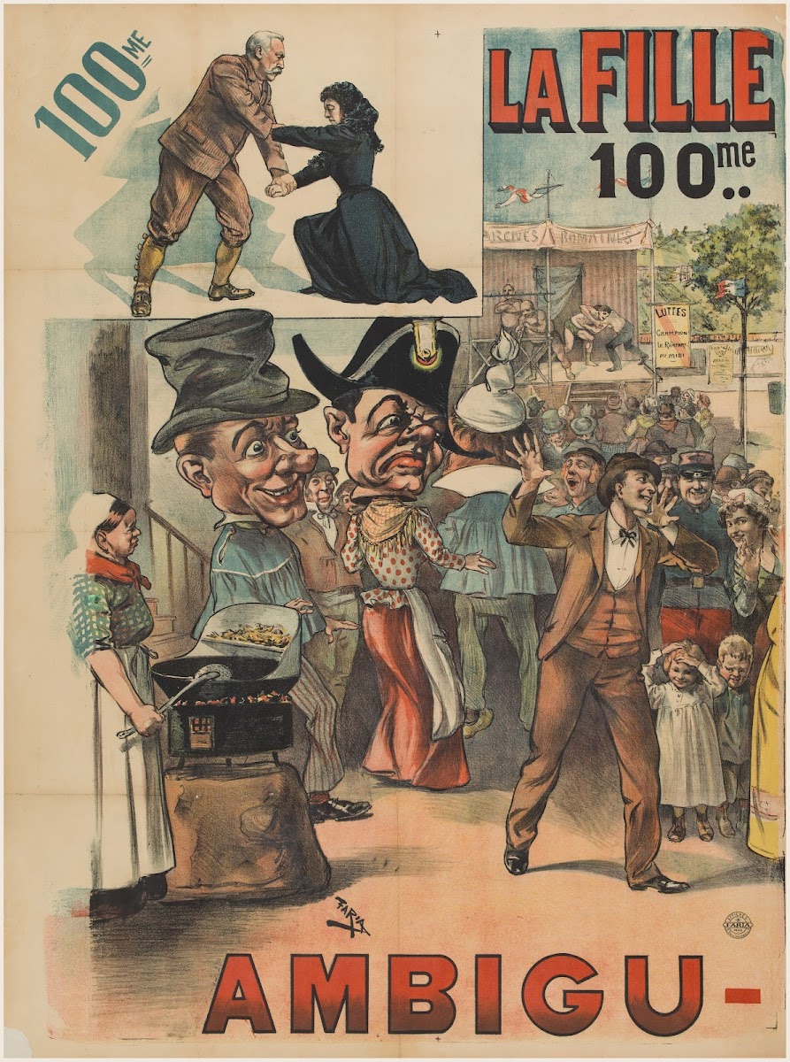 100me La Fille du garde chasse 100me immense succès Ambigu 1901