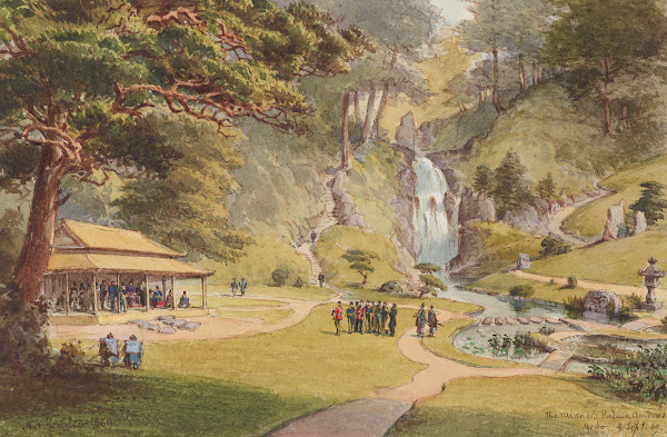 The Mikados Palace Gardens Yedo 1869