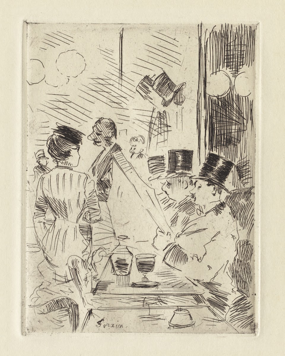 The Café of the New Athens c 1876