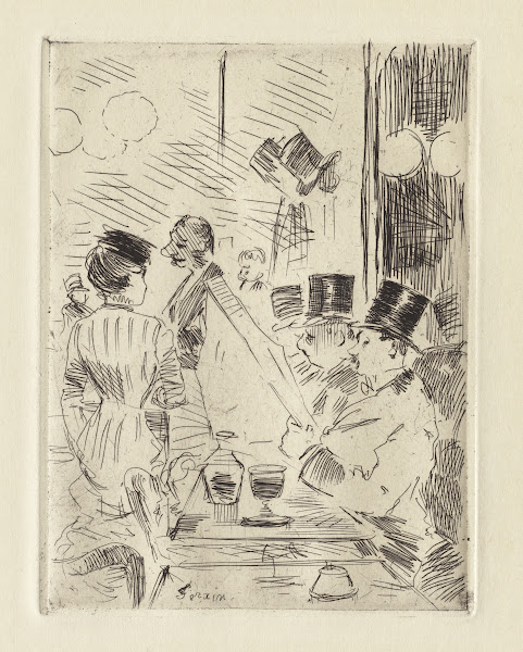 The Café of the New Athens c 1876