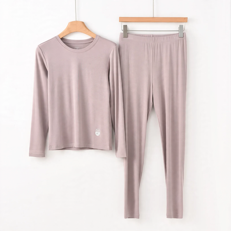 Thermo-Unterwäsche-Set für Damen und Herren, elastisch