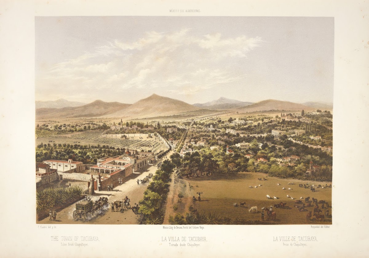 The town of Tacubaya taken from Chapultepec 1869