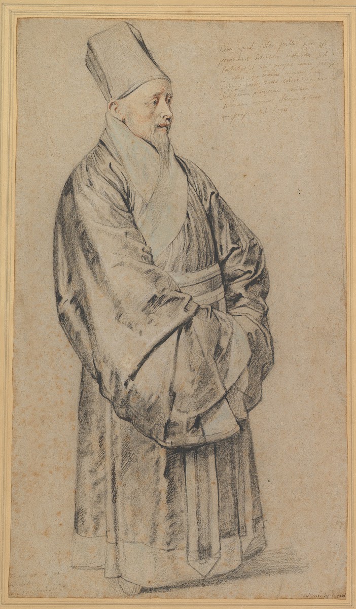 Portrait of Nicolas Trigault in Chinese Costume 1617