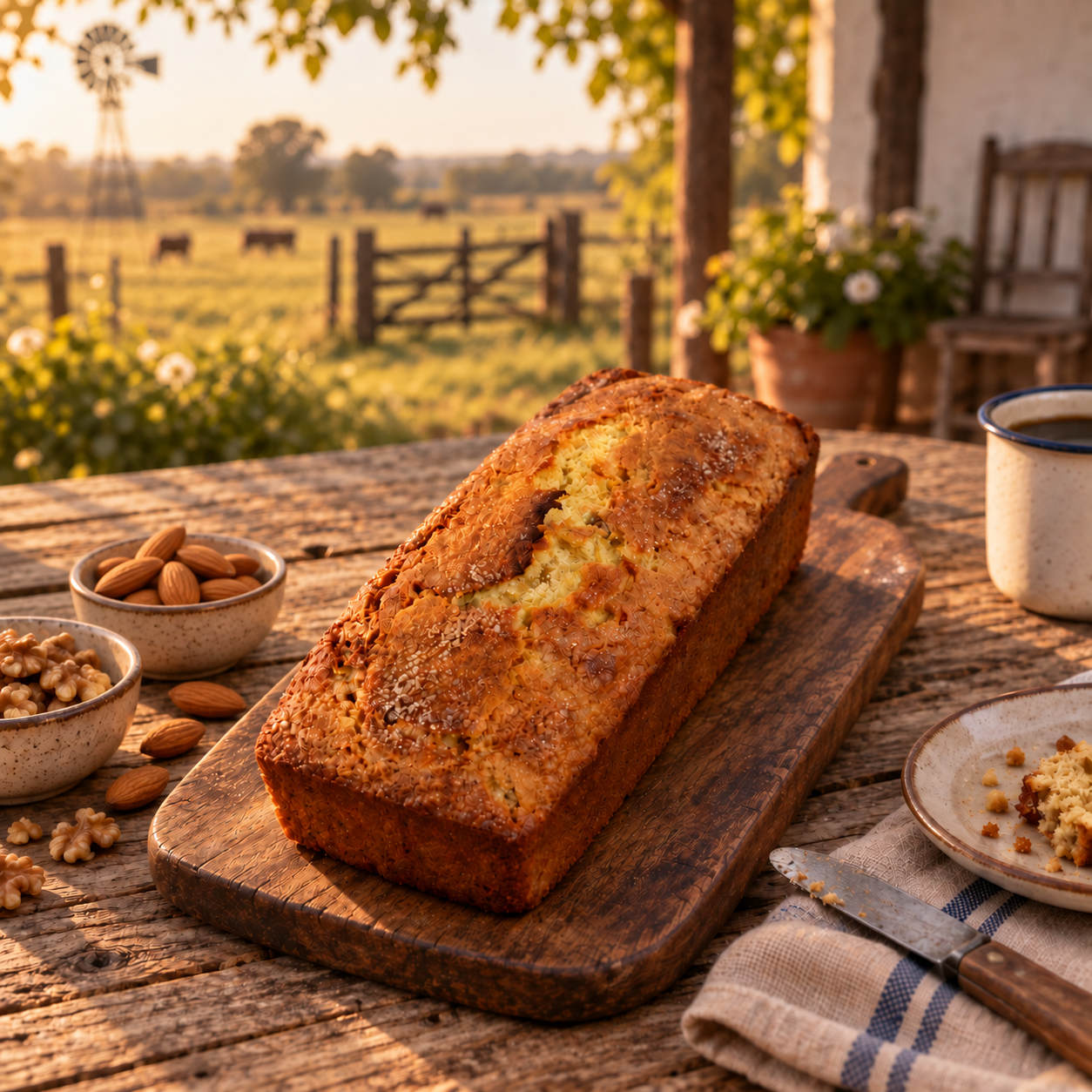 Budin de Nuez y Almendras con Harina Orgánica