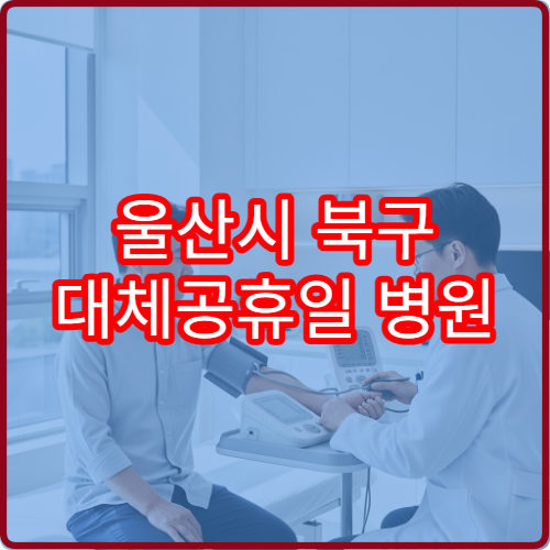 울산시 북구 대체공휴일 병원 찾기 연휴 진료 가능 여부 정리