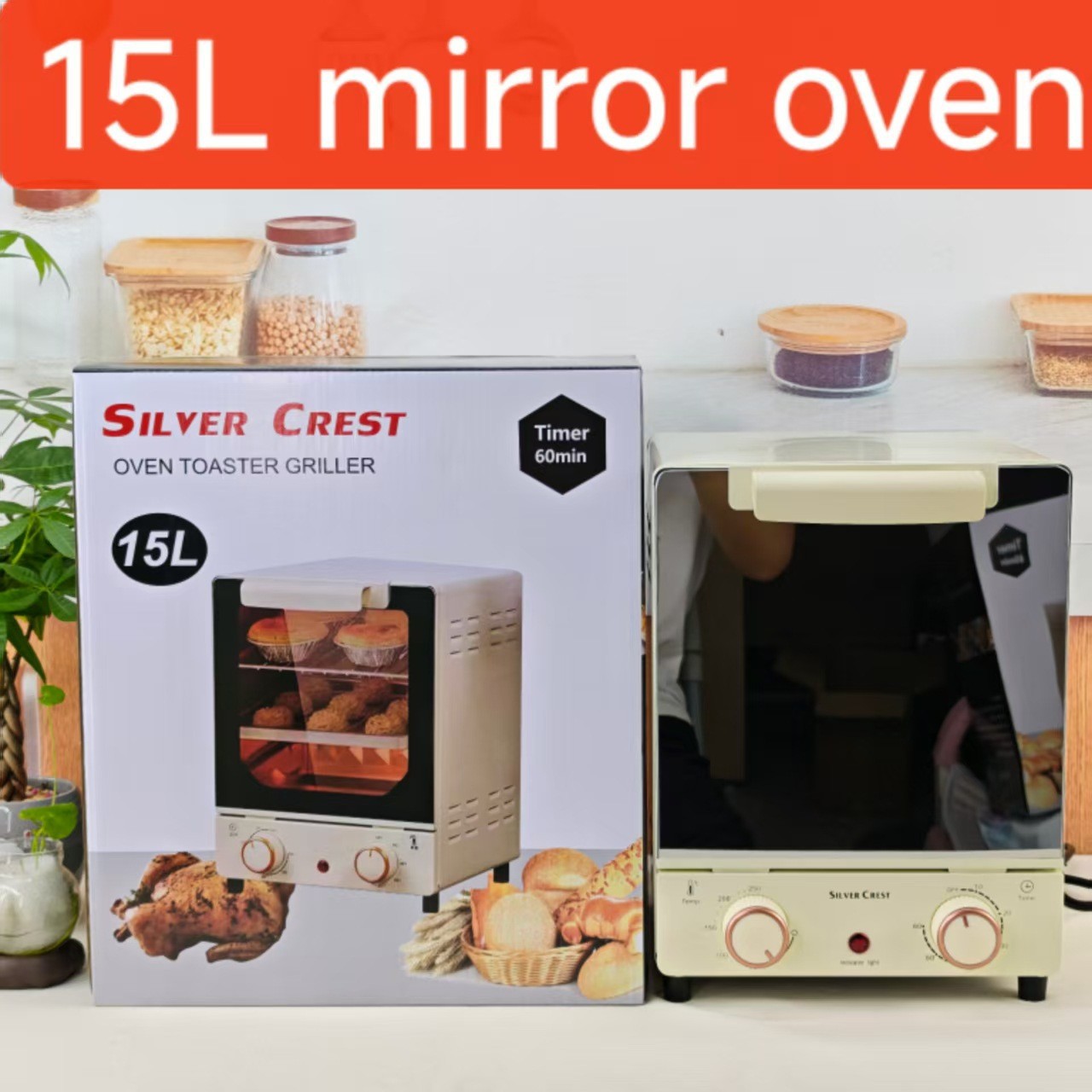 3-in-1 breakfast machine with toaster and mini oven