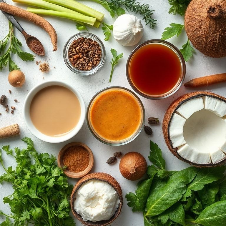 Ingredients for Creamy Cold Brew Coconut Coffee to Elevate Your Summer Sips – Easy & Refreshing