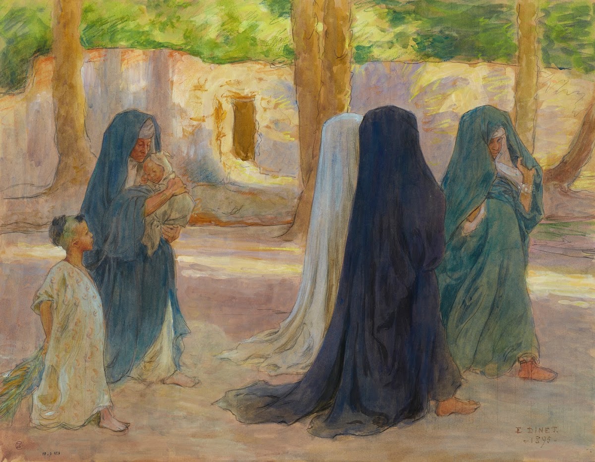 Femmes arabes à la promenade 1895