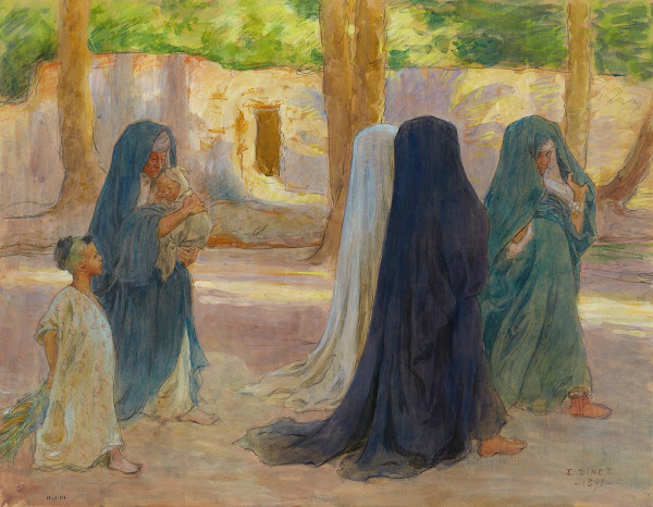 Femmes arabes à la promenade 1895
