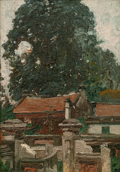 La Pagode Des Corbeaux À Hanoi The Crows Pagoda In Hanoi 1920