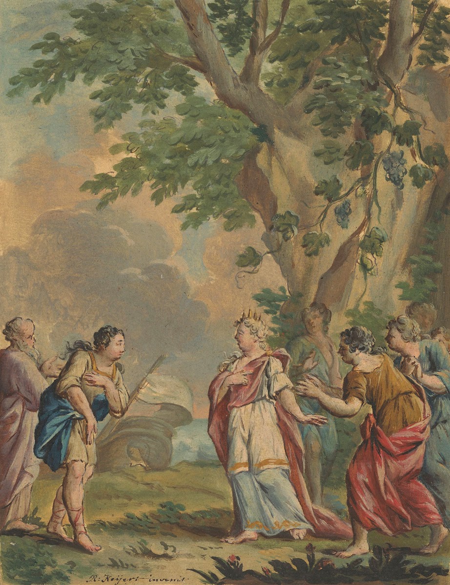 Telemachus en Mentor komen aan bij de nimf Calypso 1719   1775