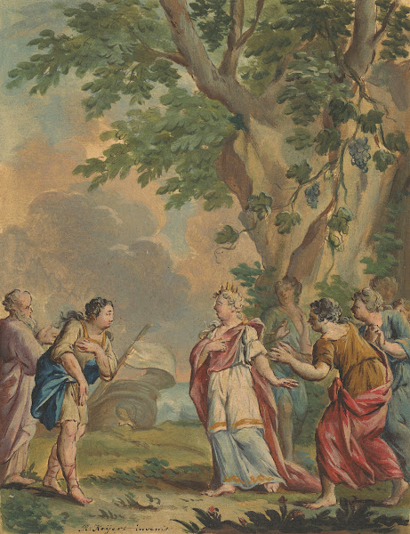 Telemachus en Mentor komen aan bij de nimf Calypso 1719   1775