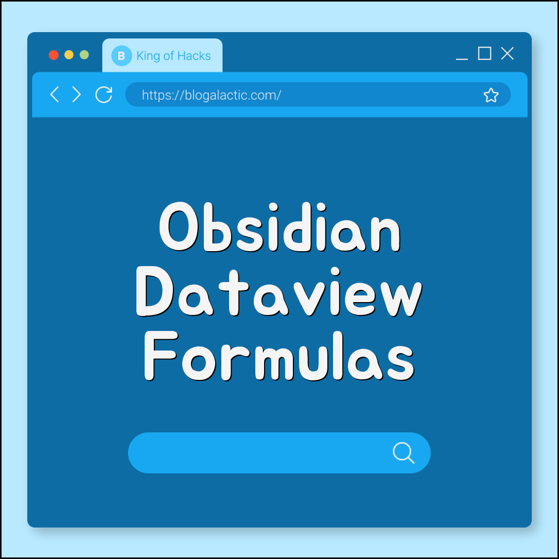 Obsidian Dataview formulas cheat sheet (tasks, notes, filters)