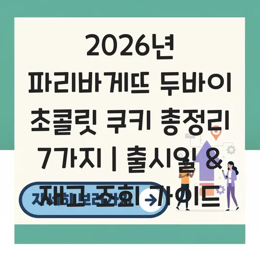 파리바게뜨 두바이 초콜릿 쿠키 출시일 및 근처 매장 재고 조회 가이드 대표 이미지