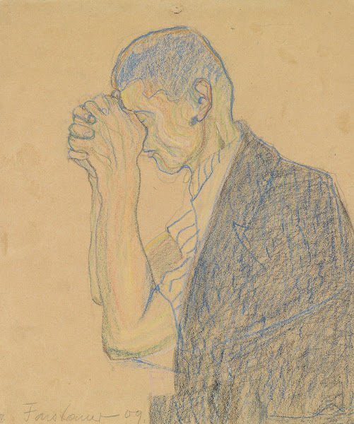 Studie betender Mann 1909