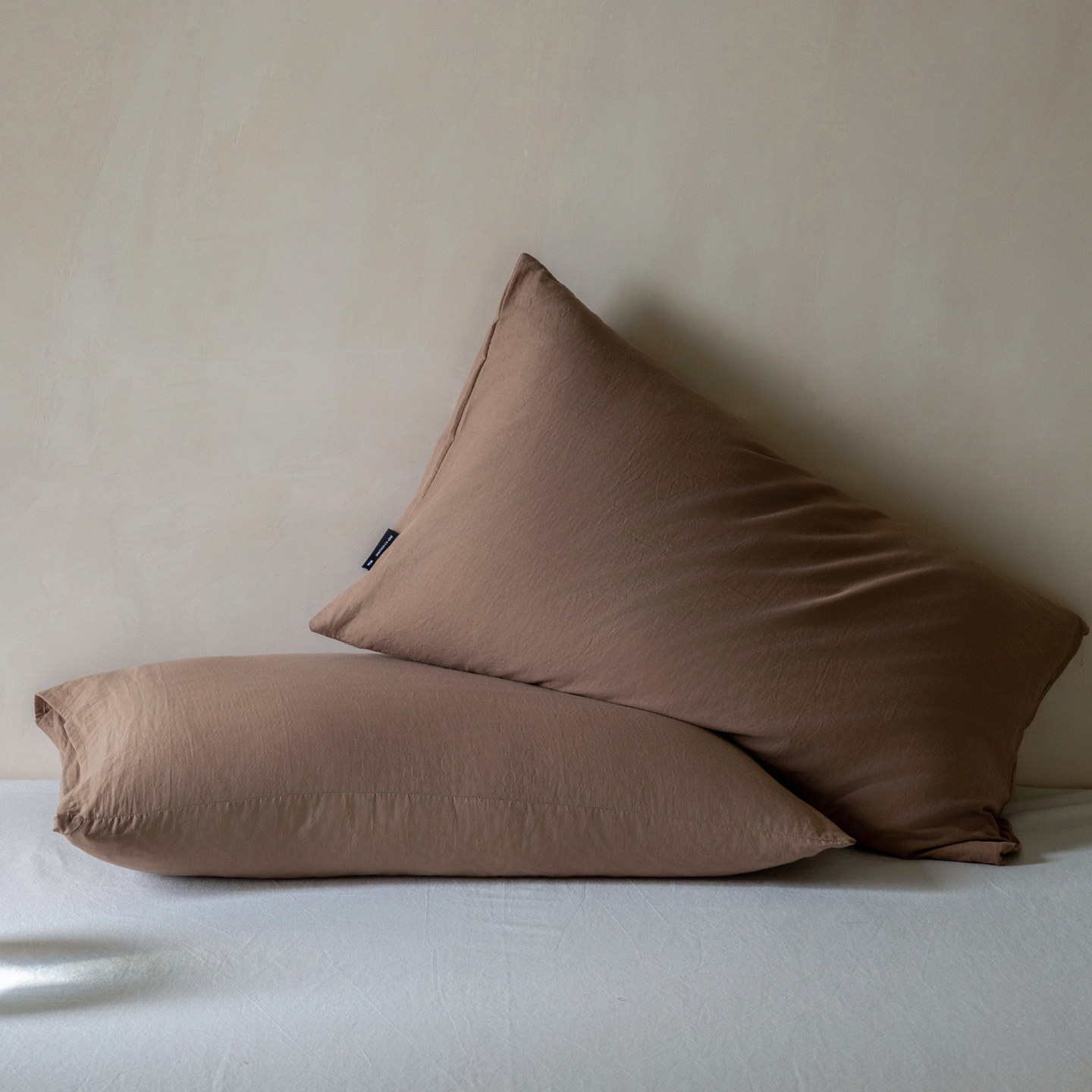 Cotton pillowcases, 2-piece set, double-layer gauze