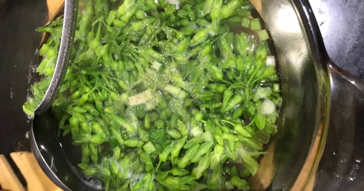Canh bông thiên lý nấu tôm