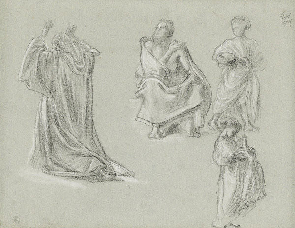 A sheet of figure studies