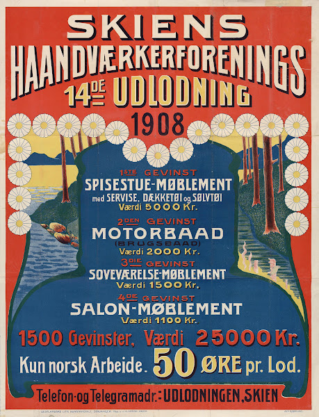 Skiens HaandvæRkerforenings 14de Utlodning 1908 1908