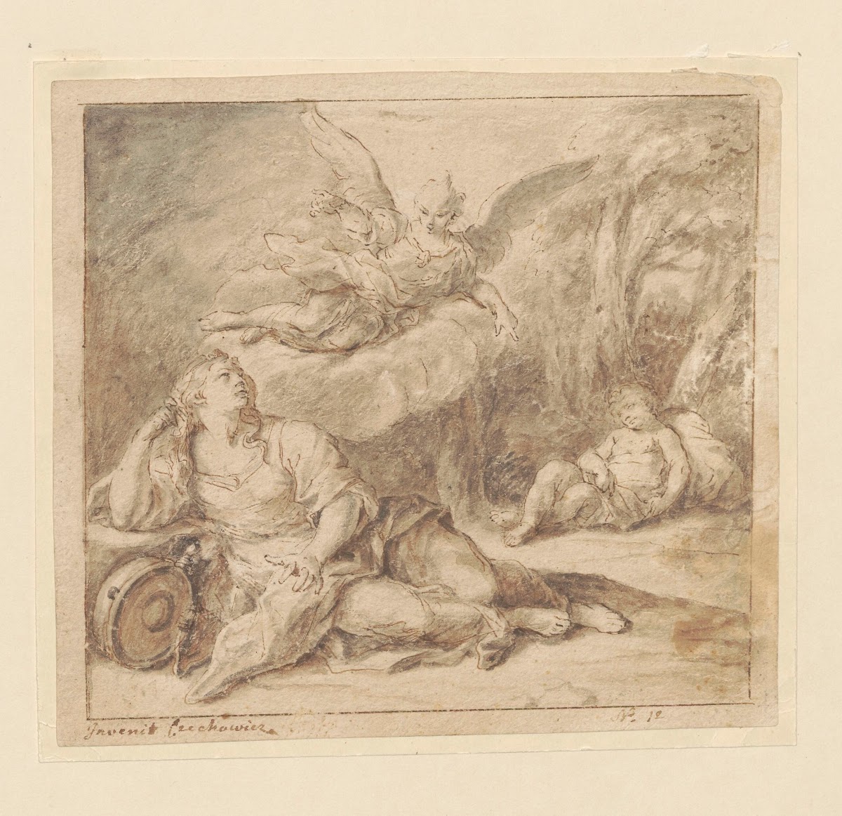 Hagar and Ishmael in the desert