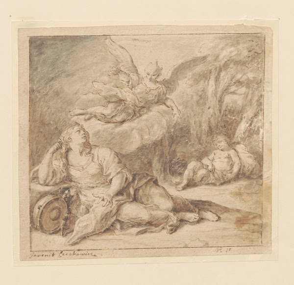 Hagar and Ishmael in the desert
