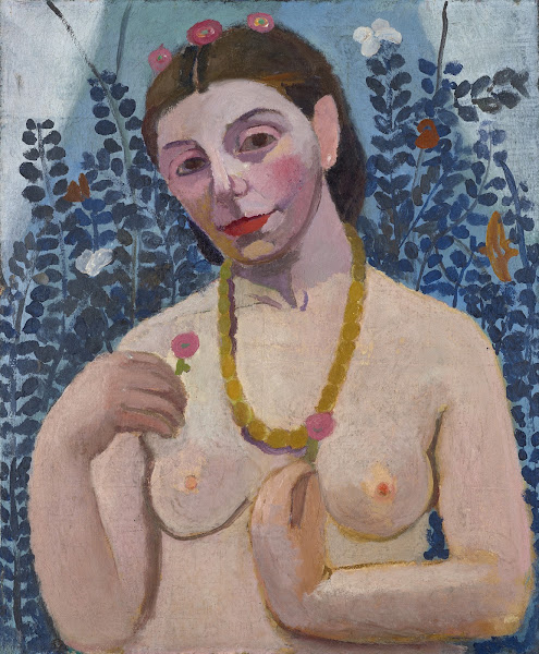 Self Portrait as a Half Length Nude with Amber Necklace II 1906