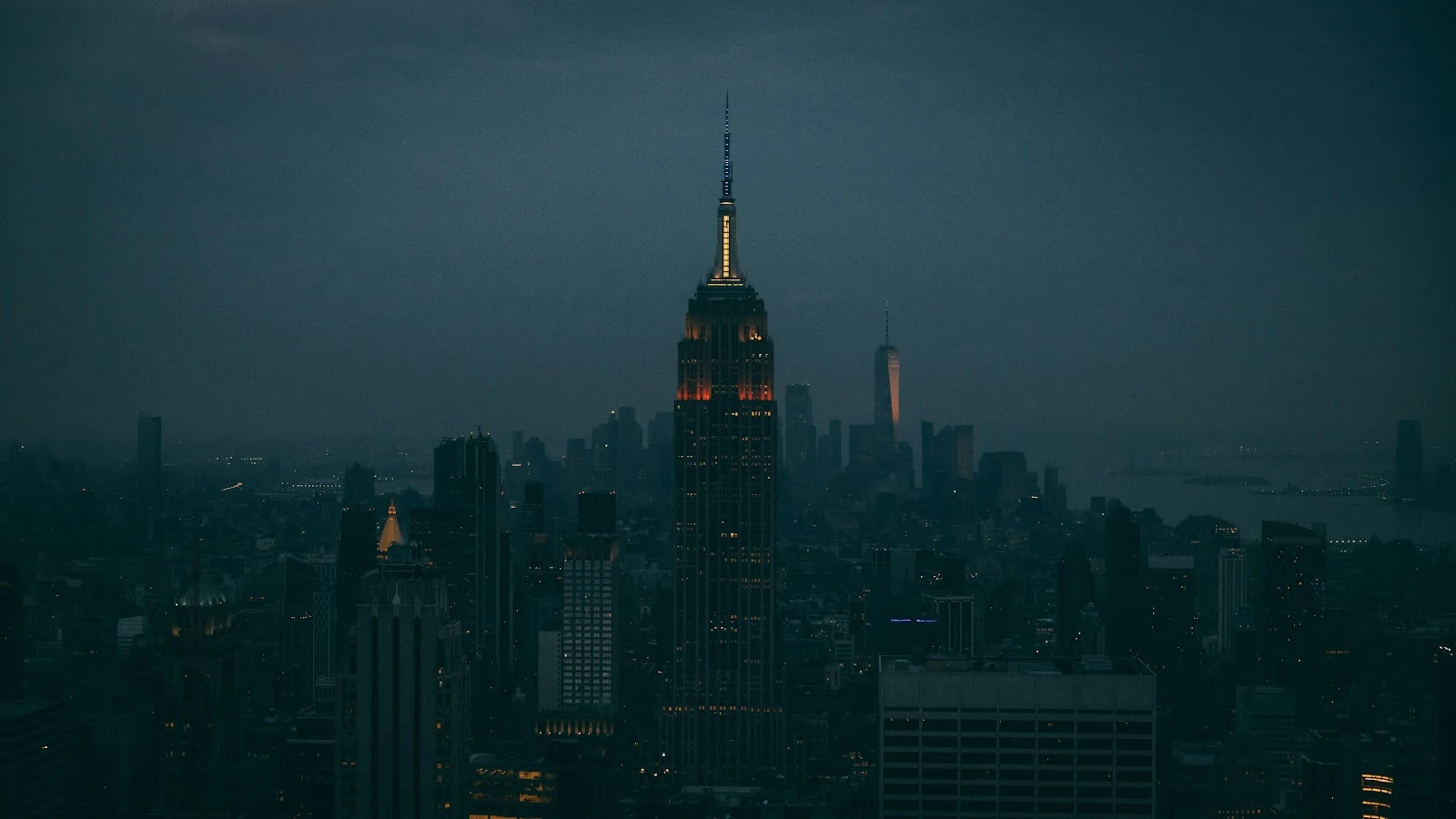 The Empire State Building At Night - Cityscape Photography 8K Wallpaper (8192x4608)