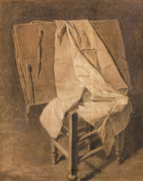 Le Carton à dessin étude de draperie