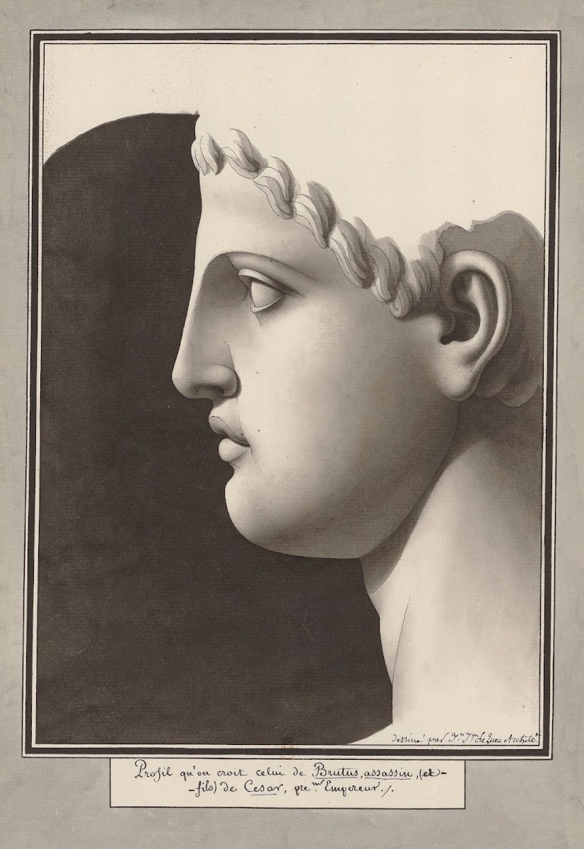 Profil quon croit celui de Brutus assassin et fils de Cesar 1777 1825