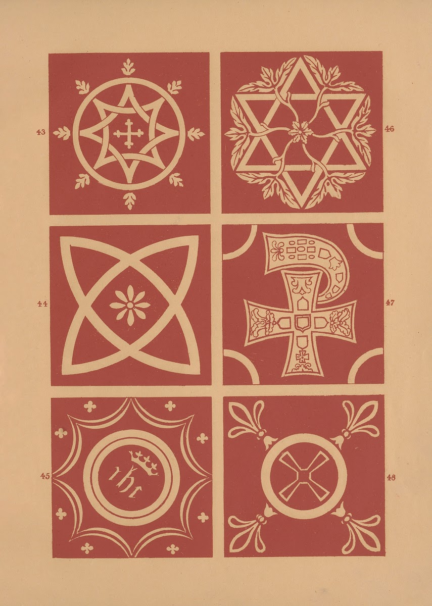 Examples of encaustic tiles Pl07 1844