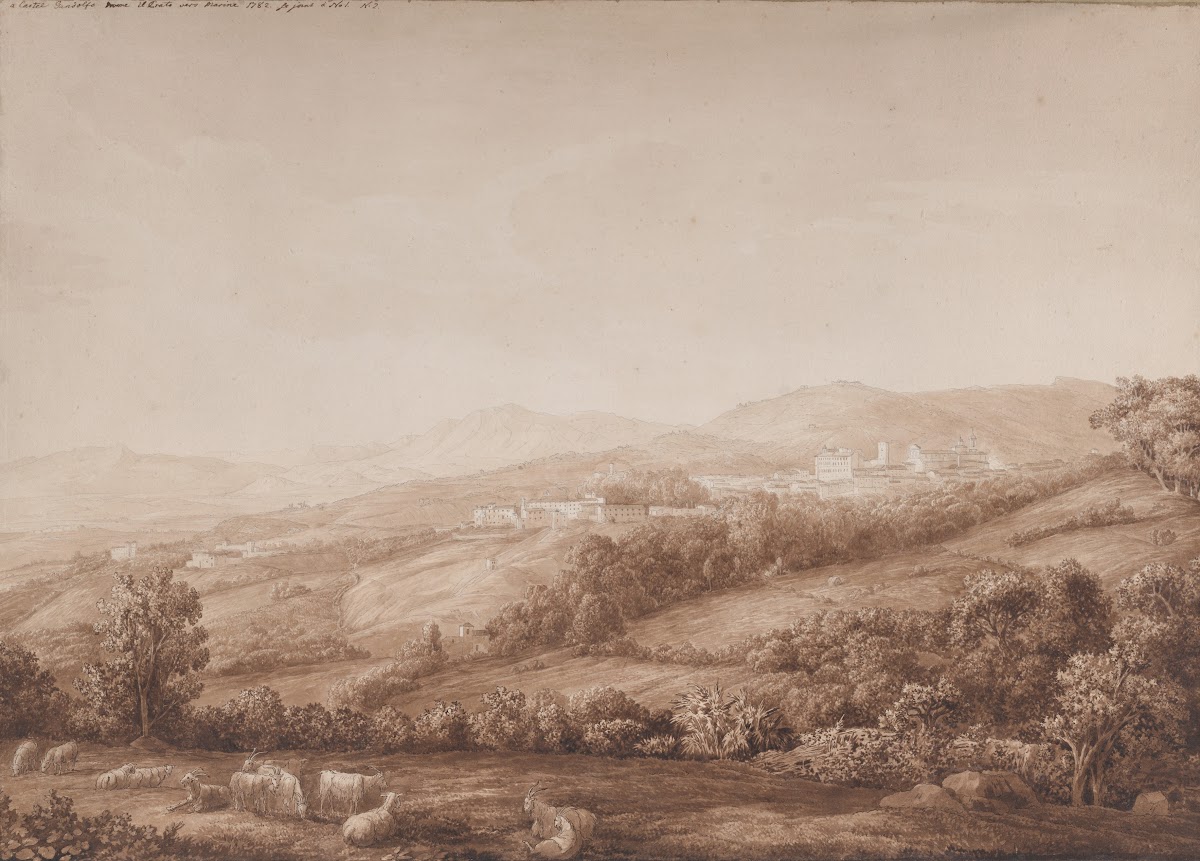 View of Marino in the Alban Hills